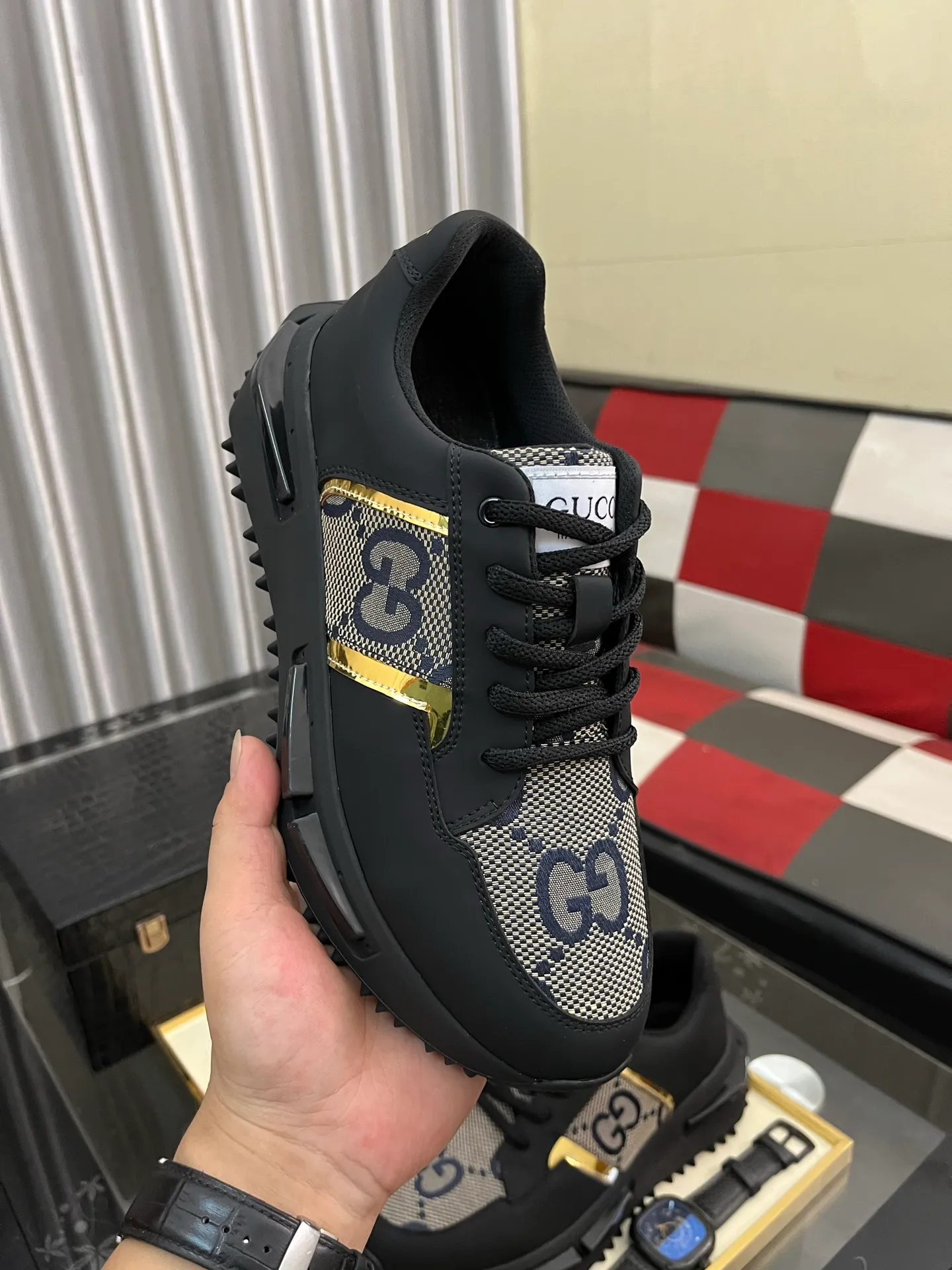 Men's Men's Shoes 💰458⌚️⌚️【GUCCI】Gucci men's latest white shoe series casual shoes! The official website is built 1:1. Upper: Made of imported cowhide, with electric embroidery ➕Inner lining: Made of high-quality first-layer pigskin, soft and comfortable. Picky material selection and exquisite workmanship give you the best enjoyment. Size: 38-44 yards, 4️⃣ colors available.